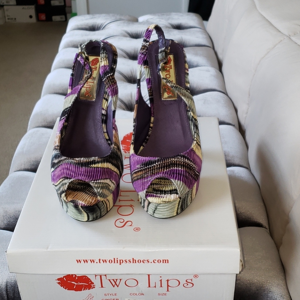 Platform slingbacks